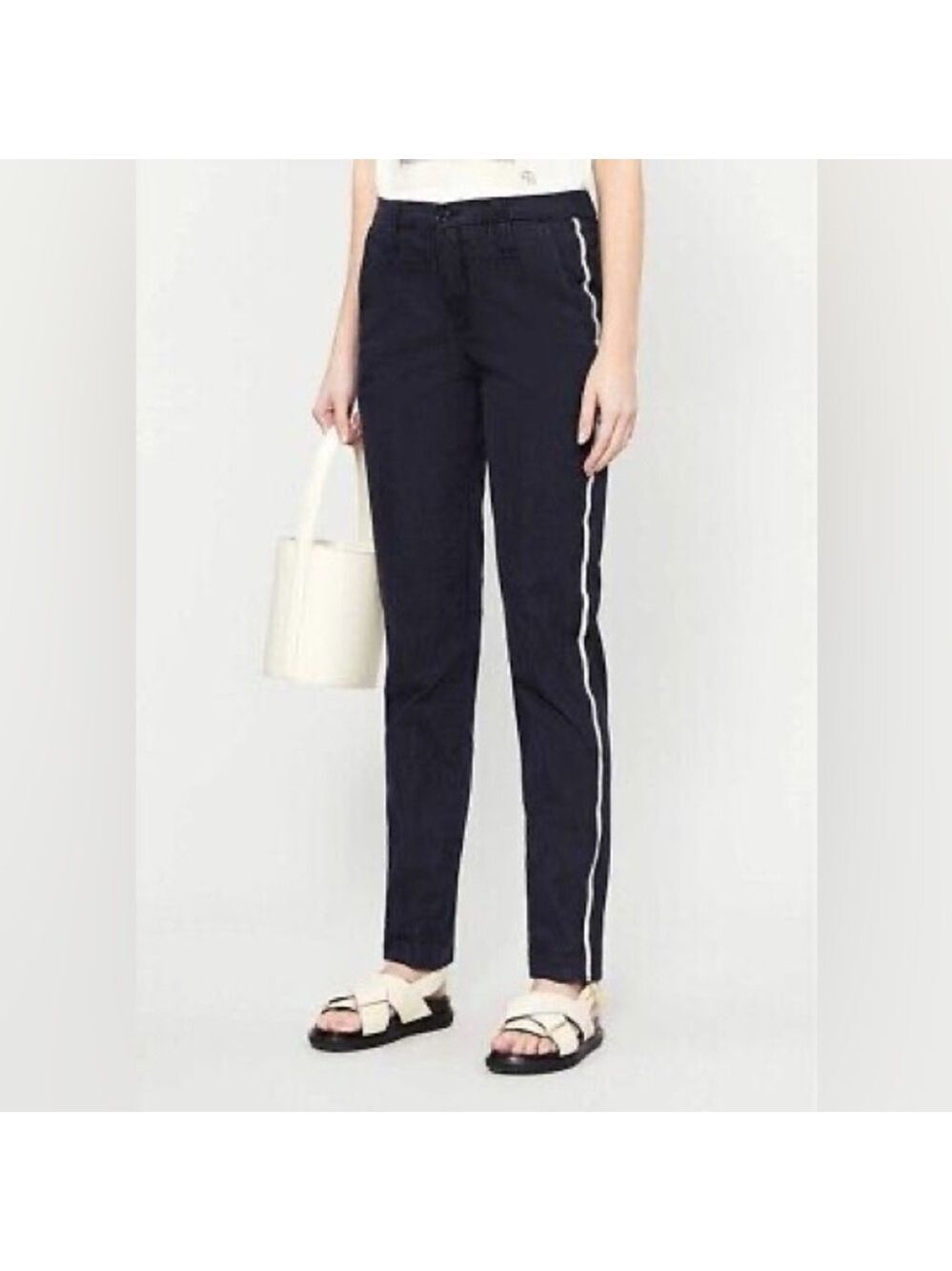 ZADIG & VOLTAIRE Pomelo Mili Cotton Pant in Navy Size 36